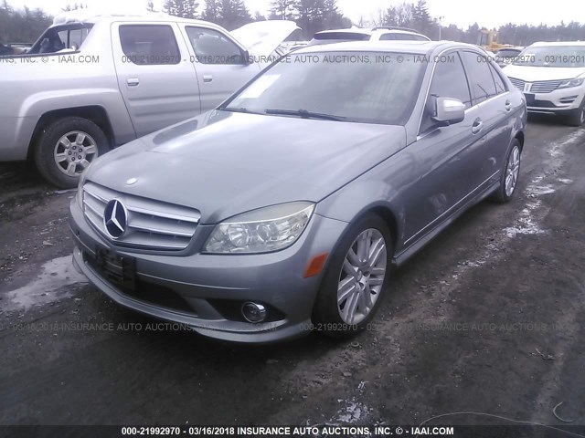 WDDGF81X18F059967 - 2008 MERCEDES-BENZ C 300 4MATIC GRAY photo 2