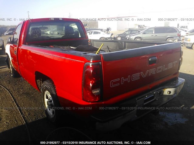 1GCEC14X54Z264200 - 2004 CHEVROLET SILVERADO C1500 RED photo 3