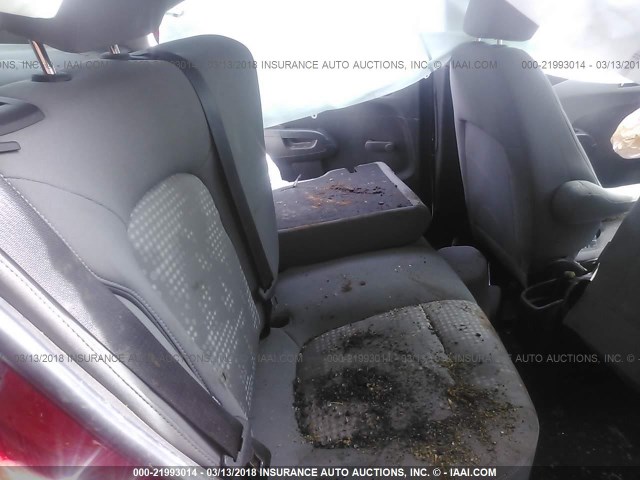 1G1JA5SH5C4116642 - 2012 CHEVROLET SONIC LS RED photo 8