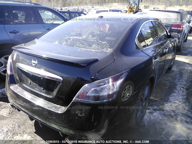 1N4AA5AP2EC461495 - 2014 NISSAN MAXIMA S/SV BURGUNDY photo 4