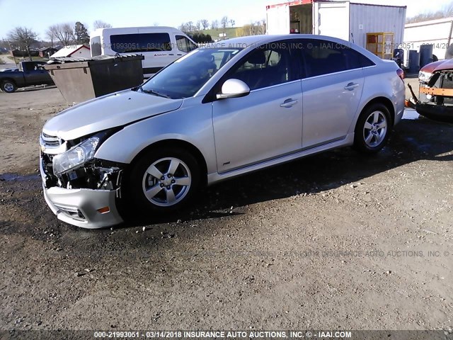 1G1PE5SB6G7124375 - 2016 CHEVROLET CRUZE LIMITED LT SILVER photo 2