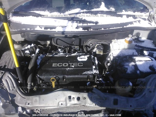 KL1TD5DE2BB214183 - 2011 CHEVROLET AVEO LS/LT 银色 照片 10