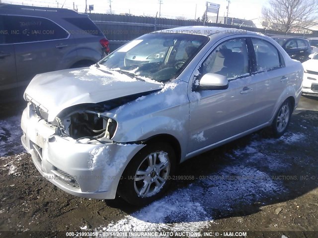 KL1TD5DE2BB214183 - 2011 CHEVROLET AVEO LS/LT 银色 照片 2