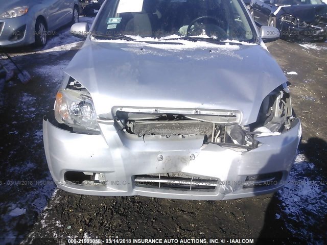 KL1TD5DE2BB214183 - 2011 CHEVROLET AVEO LS/LT 银色 照片 6