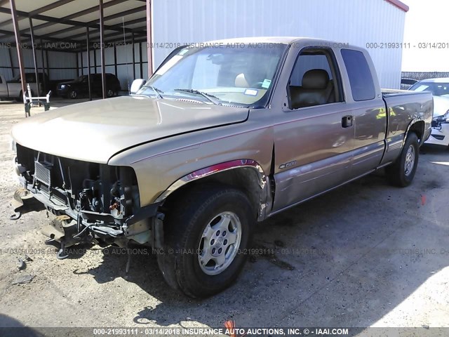 1GCEK19T3XE104594 - 1999 CHEVROLET SILVERADO K1500 GOLD photo 2