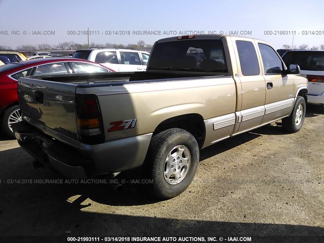 1GCEK19T3XE104594 - 1999 CHEVROLET SILVERADO K1500 GOLD photo 4