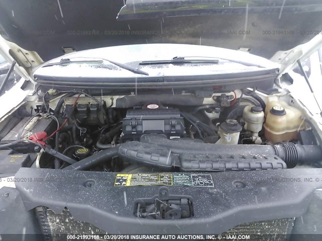 1FTPX14534NB43913 - 2004 FORD F150 WHITE photo 10