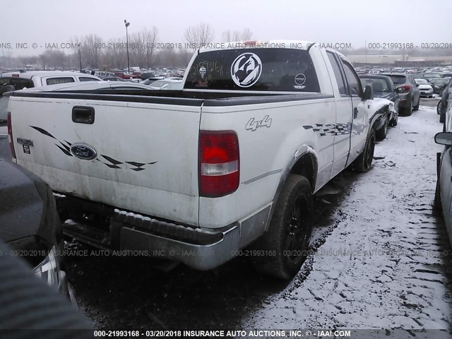 1FTPX14534NB43913 - 2004 FORD F150 WHITE photo 4