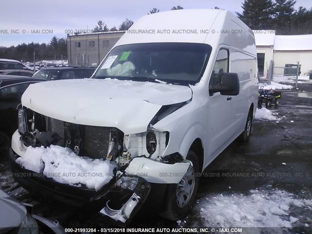 1N6BF0LYXDN104283 - 2013 NISSAN NV 2500 WHITE photo 2