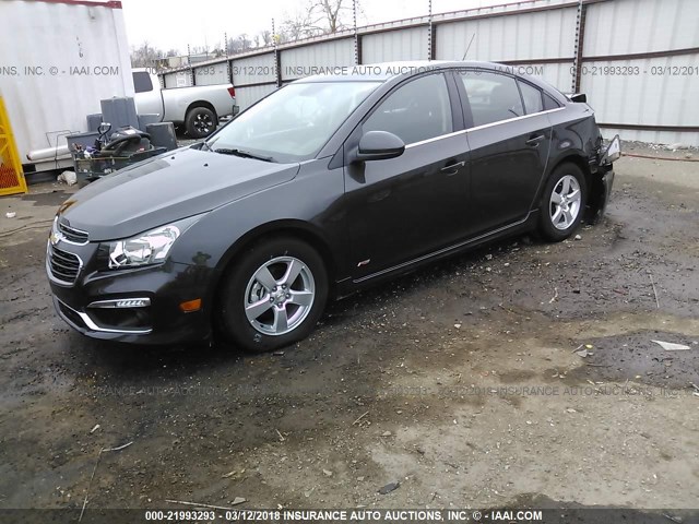 1G1PE5SB2G7167773 - 2016 CHEVROLET CRUZE LIMITED LT GRAY photo 2