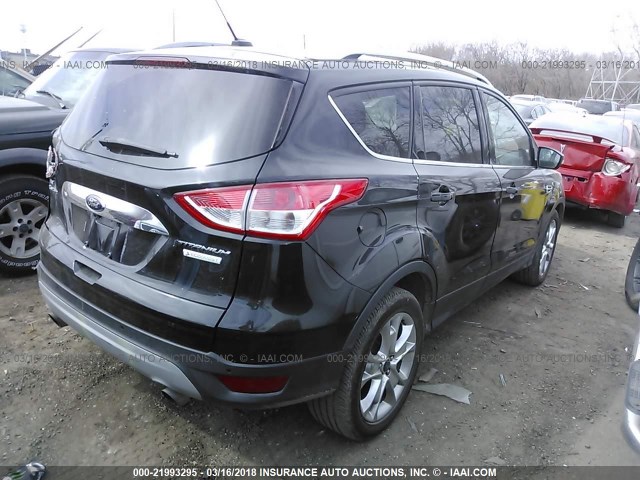 1FMCU0J97EUB96383 - 2014 FORD ESCAPE TITANIUM BLACK photo 4