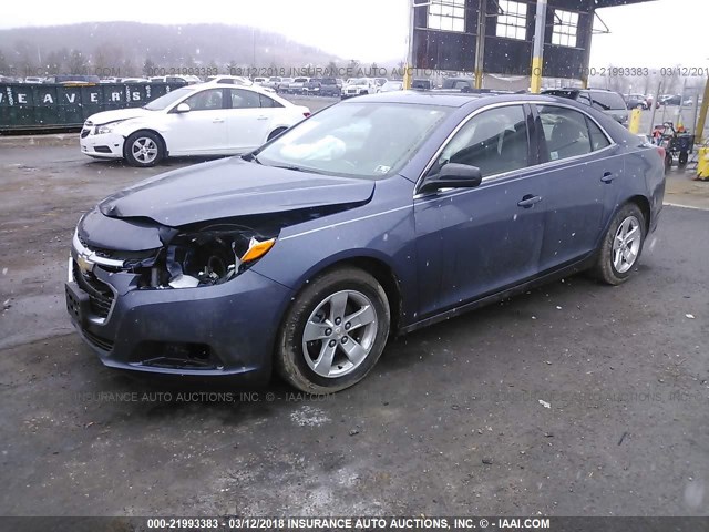 1G11B5SL5EF185176 - 2014 CHEVROLET MALIBU LS 蓝色 照片 2