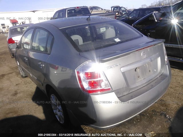 3N1AB6AP3CL651727 - 2012 NISSAN SENTRA 2.0/2.0S/SR/2.0SL GOLD photo 3