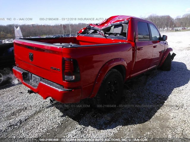 1C6RR7MT6GS215477 - 2016 RAM 1500 SPORT RED photo 4