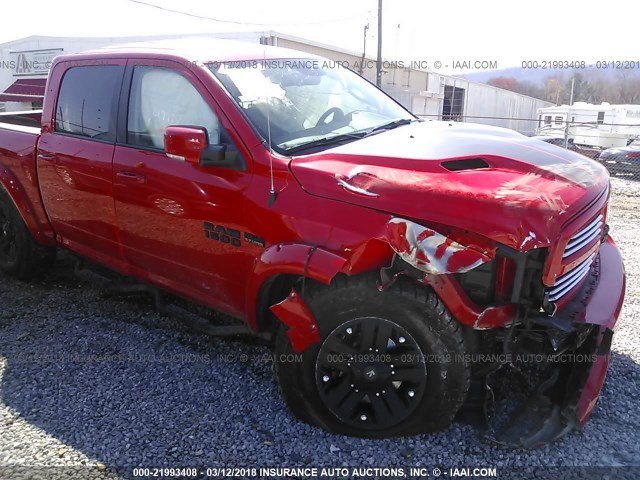 1C6RR7MT6GS215477 - 2016 RAM 1500 SPORT RED photo 6