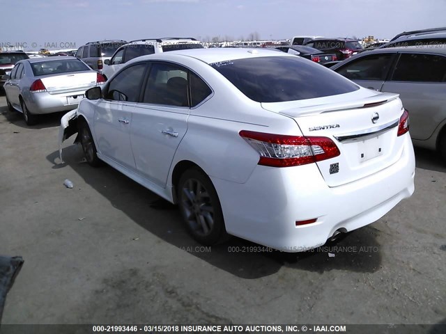 3N1AB7AP7FY369152 - 2015 NISSAN SENTRA S/SV/SR/SL WHITE photo 3