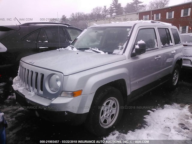 1C4NJRBB6CD649871 - 2012 JEEP PATRIOT SPORT SILVER photo 2