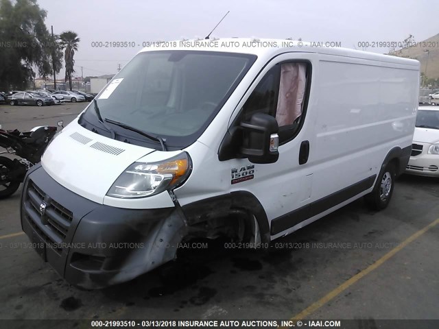 3C6TRVAG2HE531089 - 2017 RAM PROMASTER 1500 1500 STANDARD WHITE photo 2