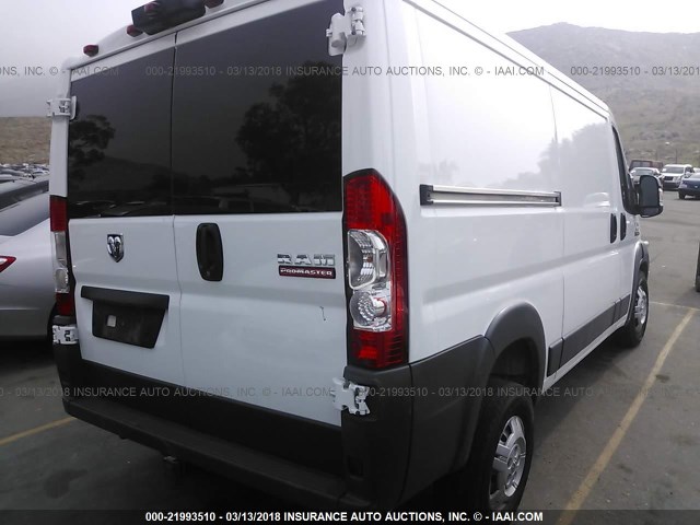 3C6TRVAG2HE531089 - 2017 RAM PROMASTER 1500 1500 STANDARD WHITE photo 4