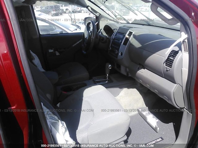 1N6AD0ER3GN715476 - 2016 NISSAN FRONTIER S/SV/SL/PRO-4X RED photo 5