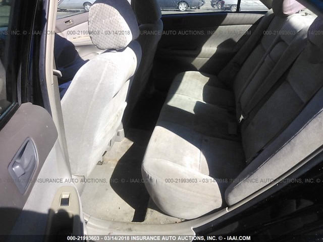 4T1BE32K32U011155 - 2002 TOYOTA CAMRY LE/XLE/SE BLACK photo 8