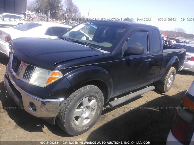 1N6BD06T48C431477 - 2008 NISSAN FRONTIER KING CAB XE/KING CAB SE BLACK photo 2