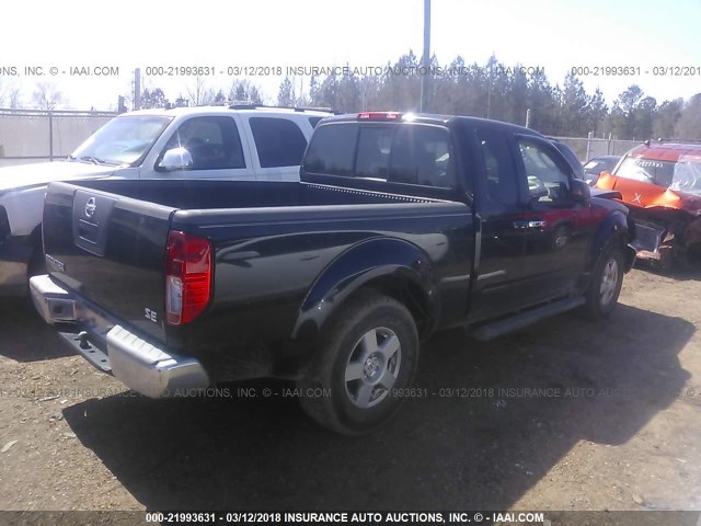 1N6BD06T48C431477 - 2008 NISSAN FRONTIER KING CAB XE/KING CAB SE BLACK photo 4