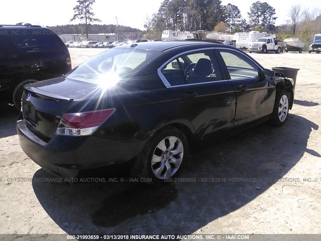 1HGCP26838A073209 - 2008 HONDA ACCORD EXL BLACK photo 4