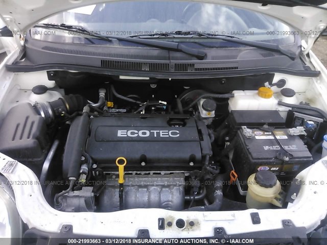KL1TD5DE1BB204583 - 2011 CHEVROLET AVEO LS/LT 白色 照片 10