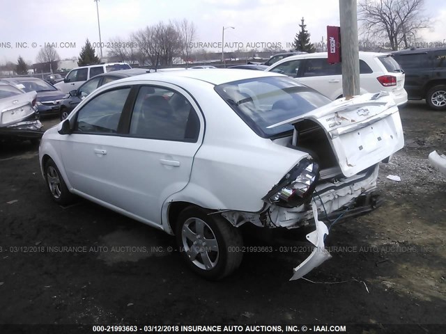 KL1TD5DE1BB204583 - 2011 CHEVROLET AVEO LS/LT 白色 照片 3
