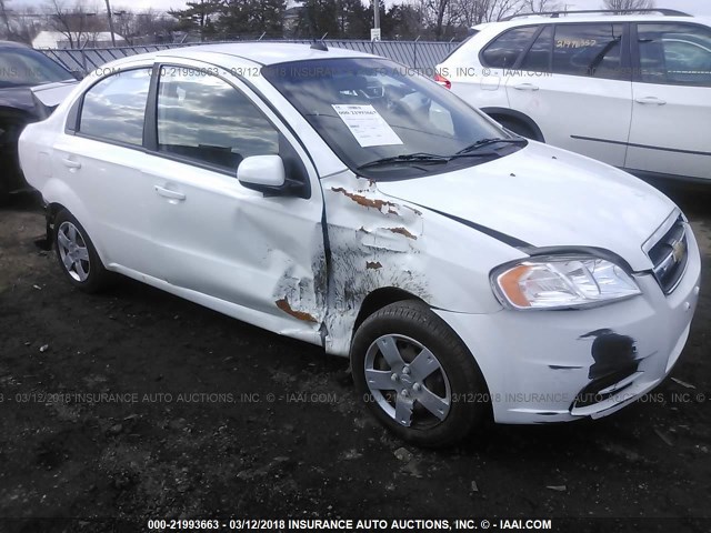 KL1TD5DE1BB204583 - 2011 CHEVROLET AVEO LS/LT WHITE photo 6