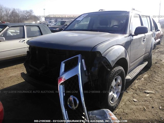 5N1AR18B19C615346 - 2009 NISSAN PATHFINDER S/LE/SE GRAY photo 2