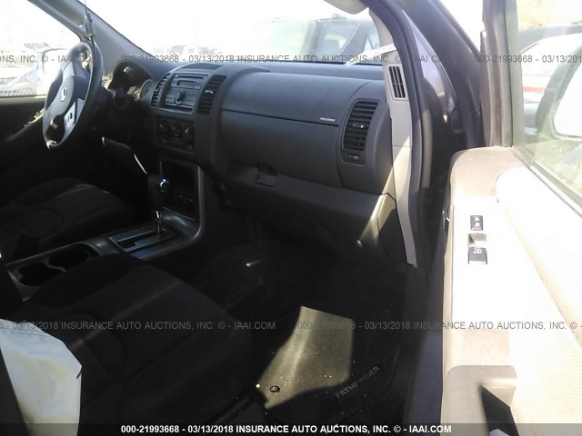 5N1AR18B19C615346 - 2009 NISSAN PATHFINDER S/LE/SE GRAY photo 5