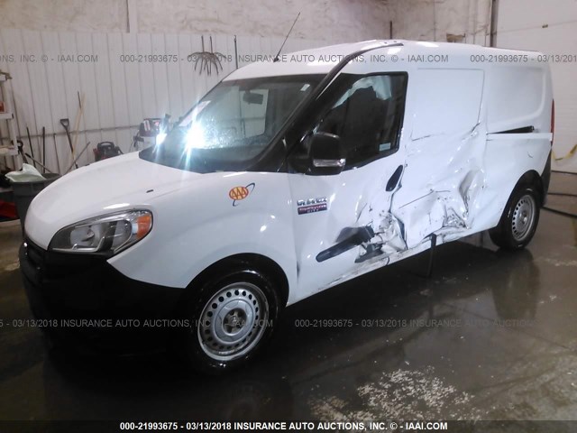 ZFBERFAB9H6H05134 - 2017 RAM PROMASTER CITY  WHITE photo 2