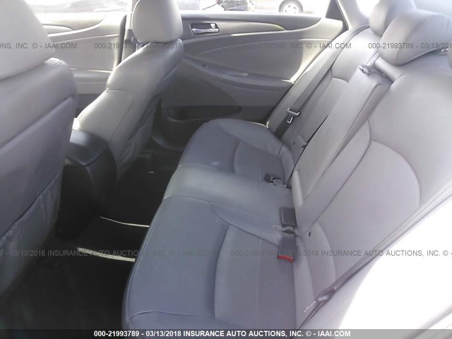 KMHEC4A42EA104427 - 2014 HYUNDAI SONATA HYBRID GRAY photo 8