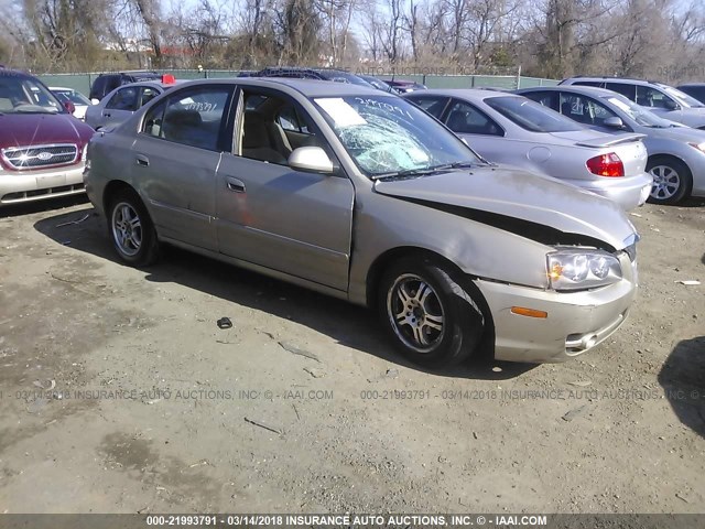 KMHDN46D85U927862 - 2005 HYUNDAI ELANTRA GLS/GT GOLD photo 1