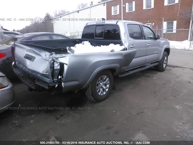 3TMDZ5BN6HM027127 - 2017 TOYOTA TACOMA DBL CAB/SR5/TRD SPORT/OR SILVER photo 4