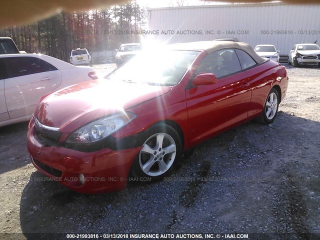 4T1FA38P75U056457 - 2005 TOYOTA CAMRY SOLARA SE/SLE წითელი ფოტო 2