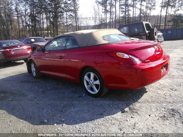 4T1FA38P75U056457 - 2005 TOYOTA CAMRY SOLARA SE/SLE წითელი ფოტო 3