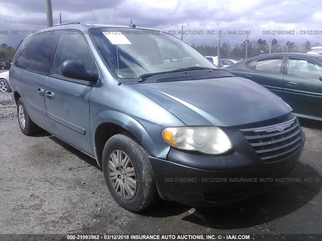 2C4GP44R55R593085 - 2005 CHRYSLER TOWN & COUNTRY LX BLUE photo 1