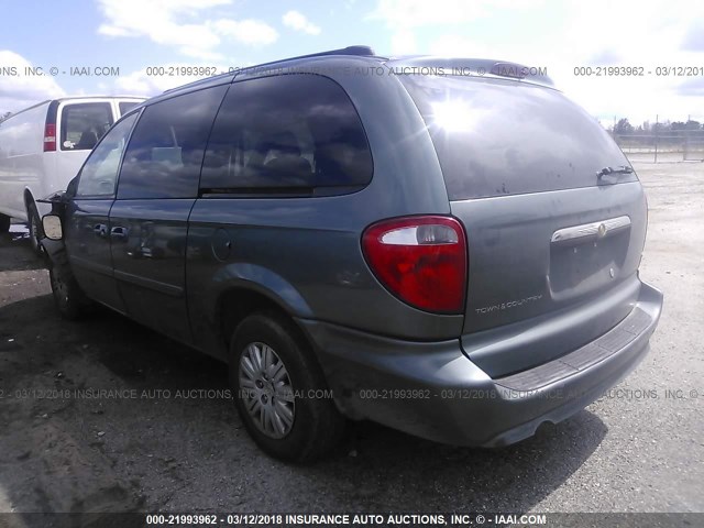 2C4GP44R55R593085 - 2005 CHRYSLER TOWN & COUNTRY LX BLUE photo 3