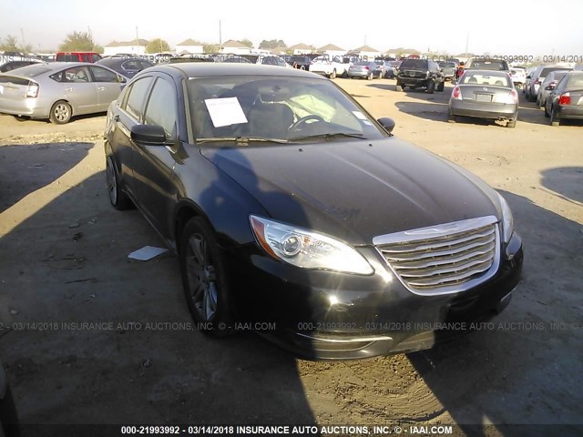 1C3CCBBB8DN695436 - 2013 CHRYSLER 200 TOURING BLACK photo 1