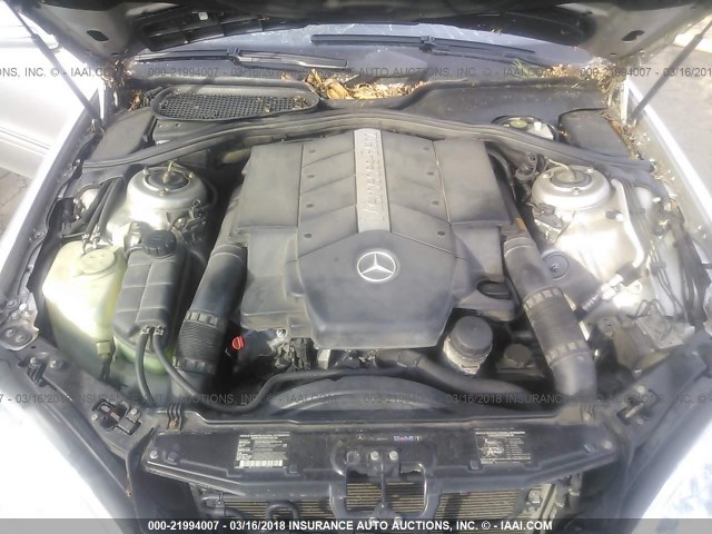 WDBNG83J43A365847 - 2003 MERCEDES-BENZ S 430 4MATIC SILVER photo 10