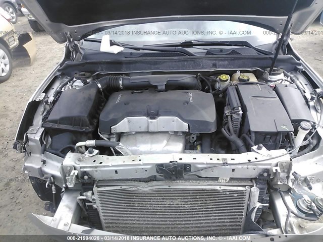 1G11C5SL9EU123742 - 2014 CHEVROLET MALIBU 1LT 银色 照片 10