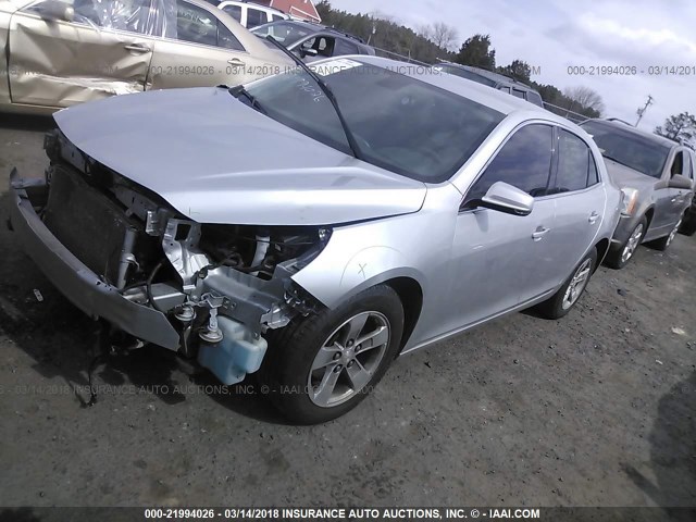 1G11C5SL9EU123742 - 2014 CHEVROLET MALIBU 1LT 银色 照片 2