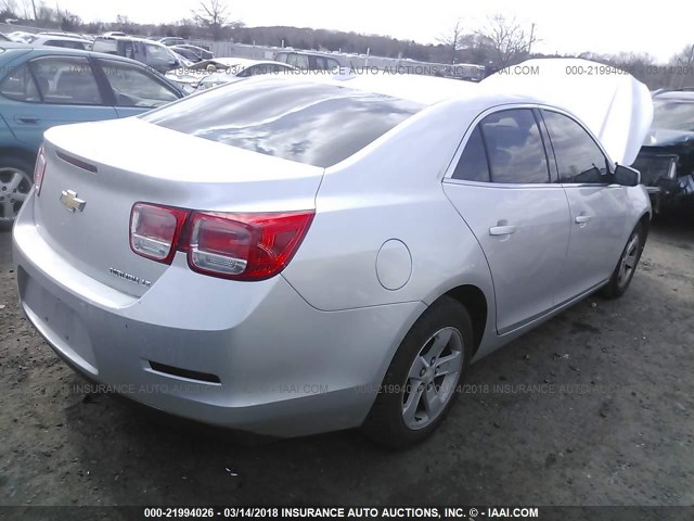 1G11C5SL9EU123742 - 2014 CHEVROLET MALIBU 1LT 银色 照片 4