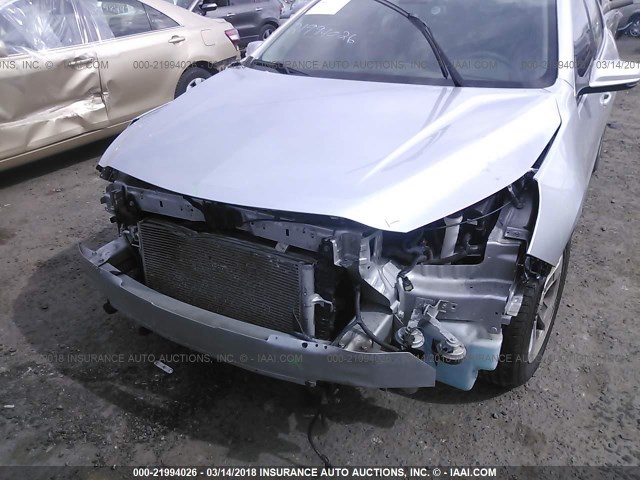 1G11C5SL9EU123742 - 2014 CHEVROLET MALIBU 1LT 银色 照片 6