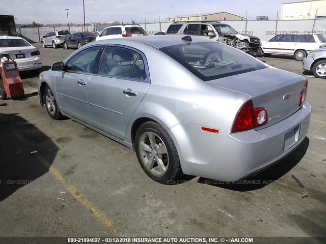 1G1ZC5E07CF388195 - 2012 CHEVROLET MALIBU 1LT 银色 照片 3