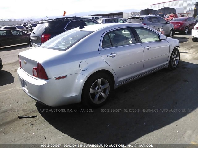 1G1ZC5E07CF388195 - 2012 CHEVROLET MALIBU 1LT 银色 照片 4
