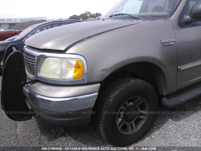 1FMPU16L42LA96187 - 2002 FORD EXPEDITION XLT 金色 照片 6